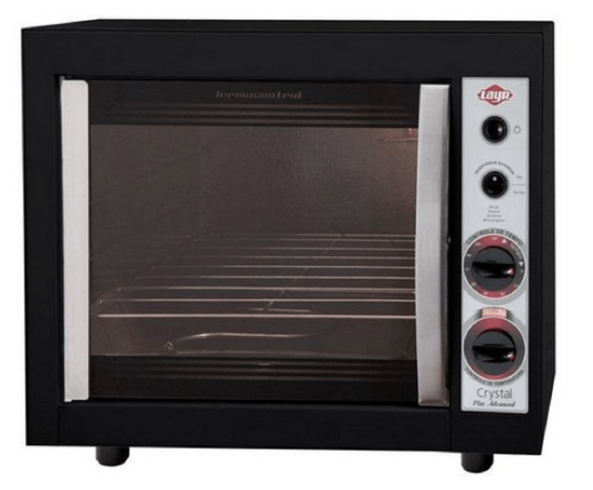 FORNO ELÉTRICO LAYR CRYSTAL PLUS ADVANCED 1750W 46L PRETO